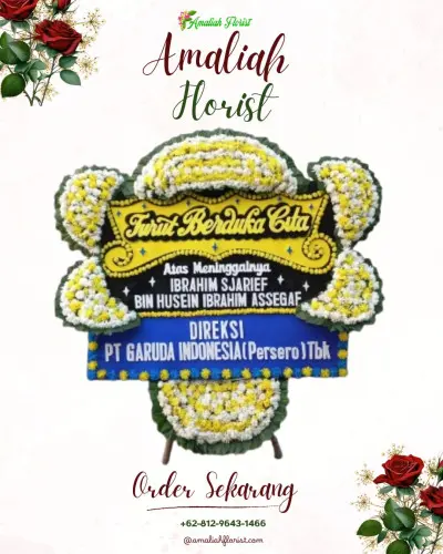 Papan Bunga Duka buyut mekar